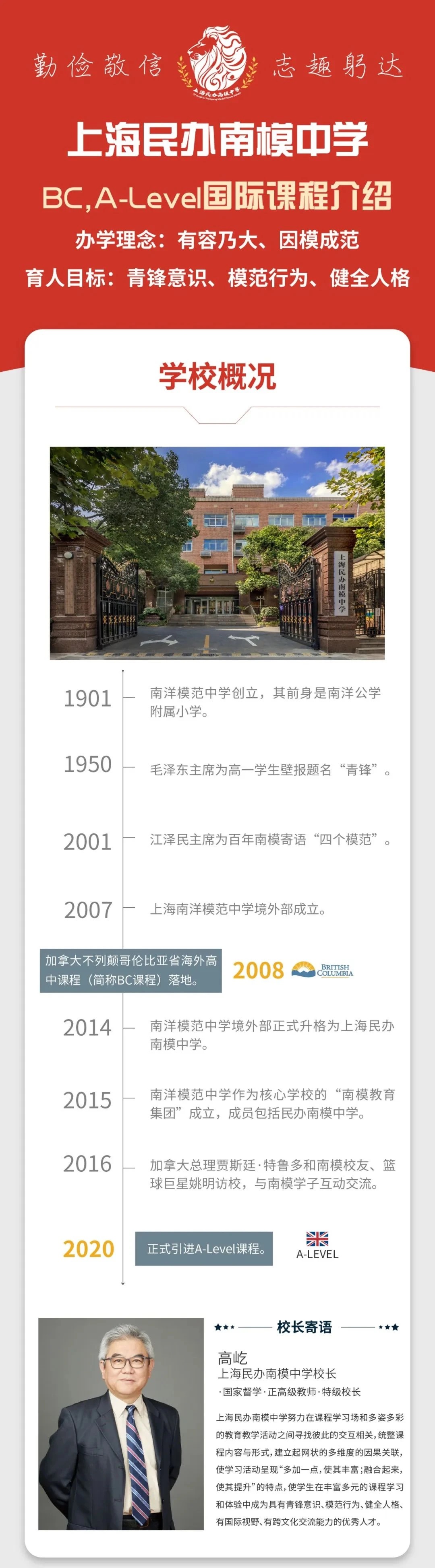 上海民辦南模中學(xué)國(guó)際課程2025年招生簡(jiǎn)章（BC&A-Level）！